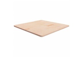 VidaXL Tafelblad Eikenhout 90x90cm - Onbehandeld Massief Hout | 40% Korting!