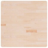 VidaXL Tafelblad Eikenhout 90x90cm - Onbehandeld Massief Hout | 40% Korting!