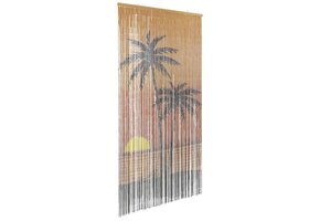VidaXL Insectengordijn Bamboe Palmbomen Print - 90x220 cm | 40% Korting!