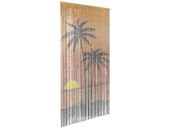 VidaXL Insectengordijn Bamboe Palmbomen Print - 90x220 cm | 40% Korting!