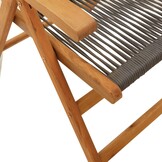 VidaXL Tuinstoelen (2 st) Acaciahout/Polypropeen Grijs - 40% Korting!