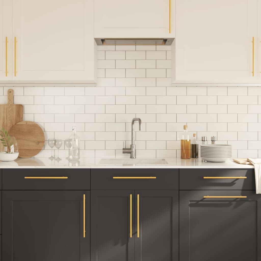 vidaXL Handvatten RVS Goud - 5 Stuks - 89% Korting!