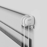 vidaXL Zebra Rolgordijn Lichtgrijs 160x150 cm | 61% Korting!