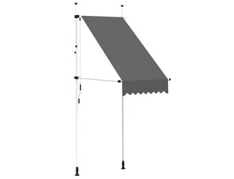 vidaXL Luifel Handmatig Uittrekbaar 100cm Antraciet - 56% Korting!