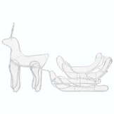 vidaXL Kerstverlichting Rendier & Slee 432 LED's - 35% Korting!