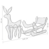 vidaXL Kerstverlichting Rendier & Slee 432 LED's - 35% Korting!