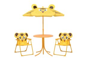 VidaXL 3-delige Kinder Bistroset Geel - Nu 61% Korting!