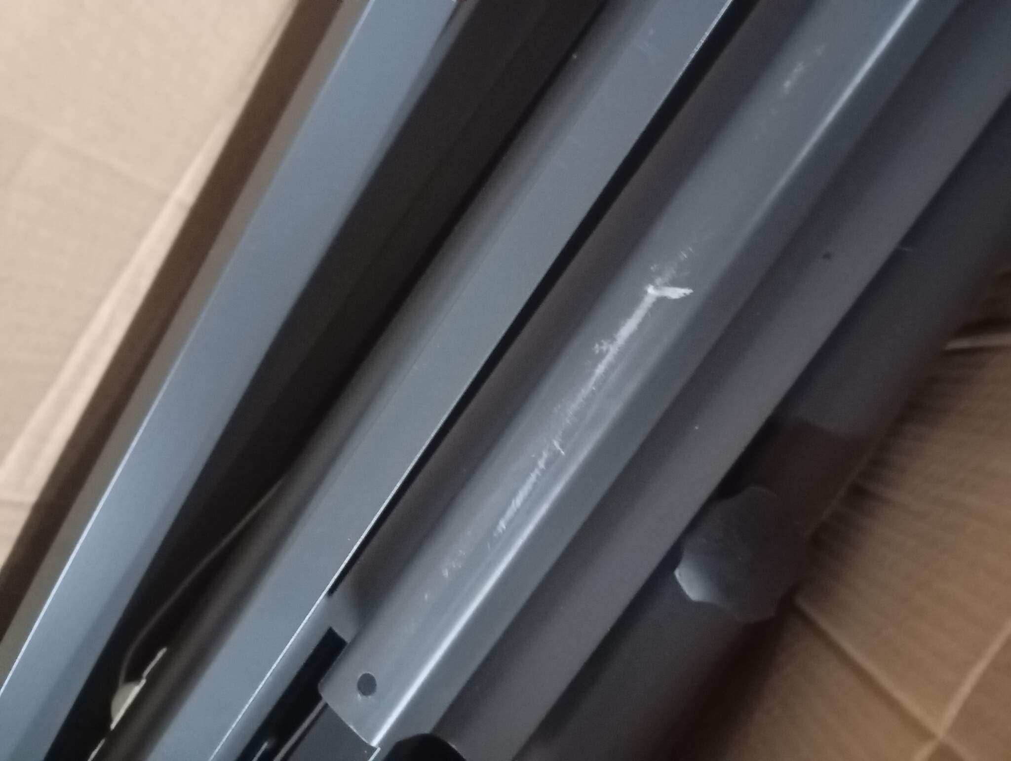 vidaXL Parasol 600cm Zandwit - 64% Korting! (Lichte Kras)