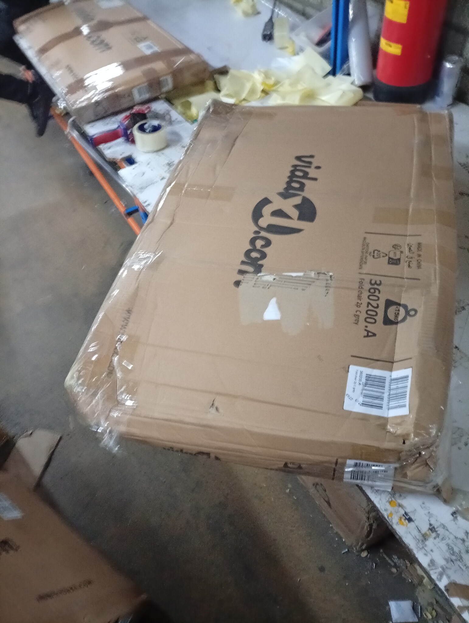 VidaXL Tuinstoelen (2 st) - Inklapbaar, Staal/Textileen, Grijs - 80% Korting!