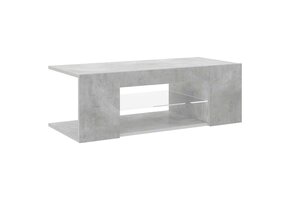 VidaXL TV-meubel betongrijs 90x39x30cm met LED - 46% Korting!