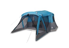 vidaXL Tent met luifel 4-persoons waterdicht blauw