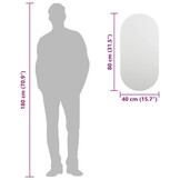 vidaXL Spiegel 80x40cm - Glas - Nu 80% Korting!