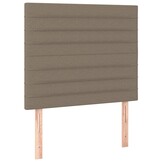 VidaXL Hoofdborden 2 st. 100x5x78/88 cm Stof Taupe - 40% Korting!