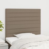 VidaXL Hoofdborden 2 st. 100x5x78/88 cm Stof Taupe - 40% Korting!
