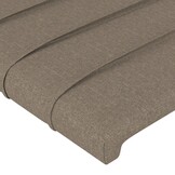 VidaXL Hoofdborden 2 st. 100x5x78/88 cm Stof Taupe - 40% Korting!