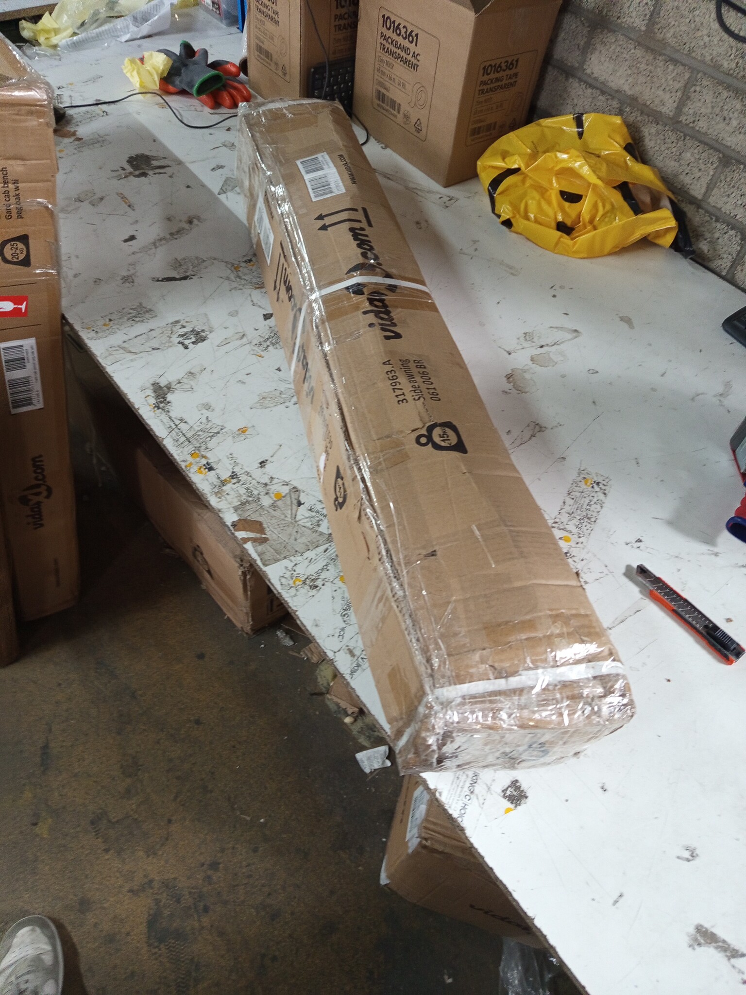 VidaXL Uittrekbaar Tuinscherm Bruin 600x160cm - 64% Korting!