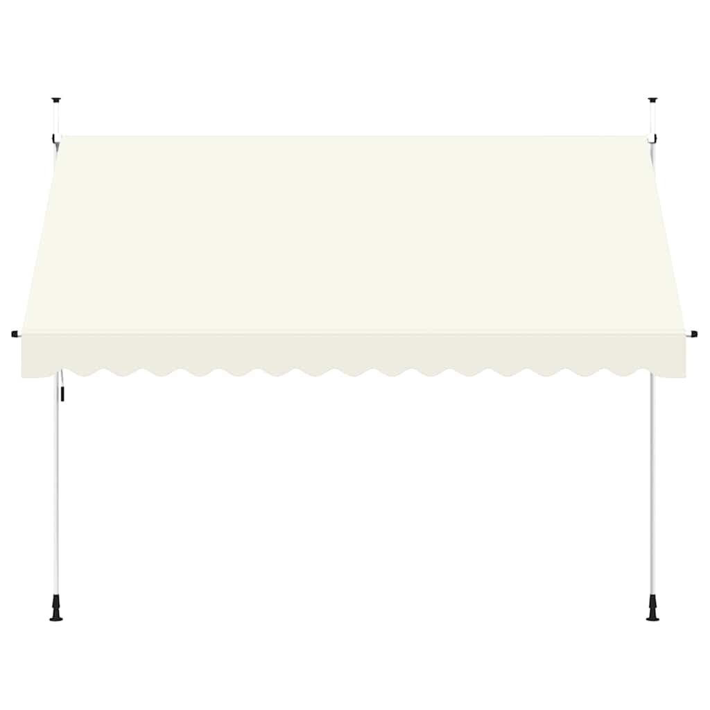 vidaXL Luifel 350cm Crème - Handmatig Uittrekbaar - 51% Korting!