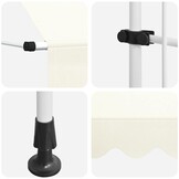 vidaXL Luifel 350cm Crème - Handmatig Uittrekbaar - 51% Korting!