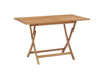 VidaXL Teakhouten Tuintafel (120x70cm) Inklapbaar - 60% Korting!