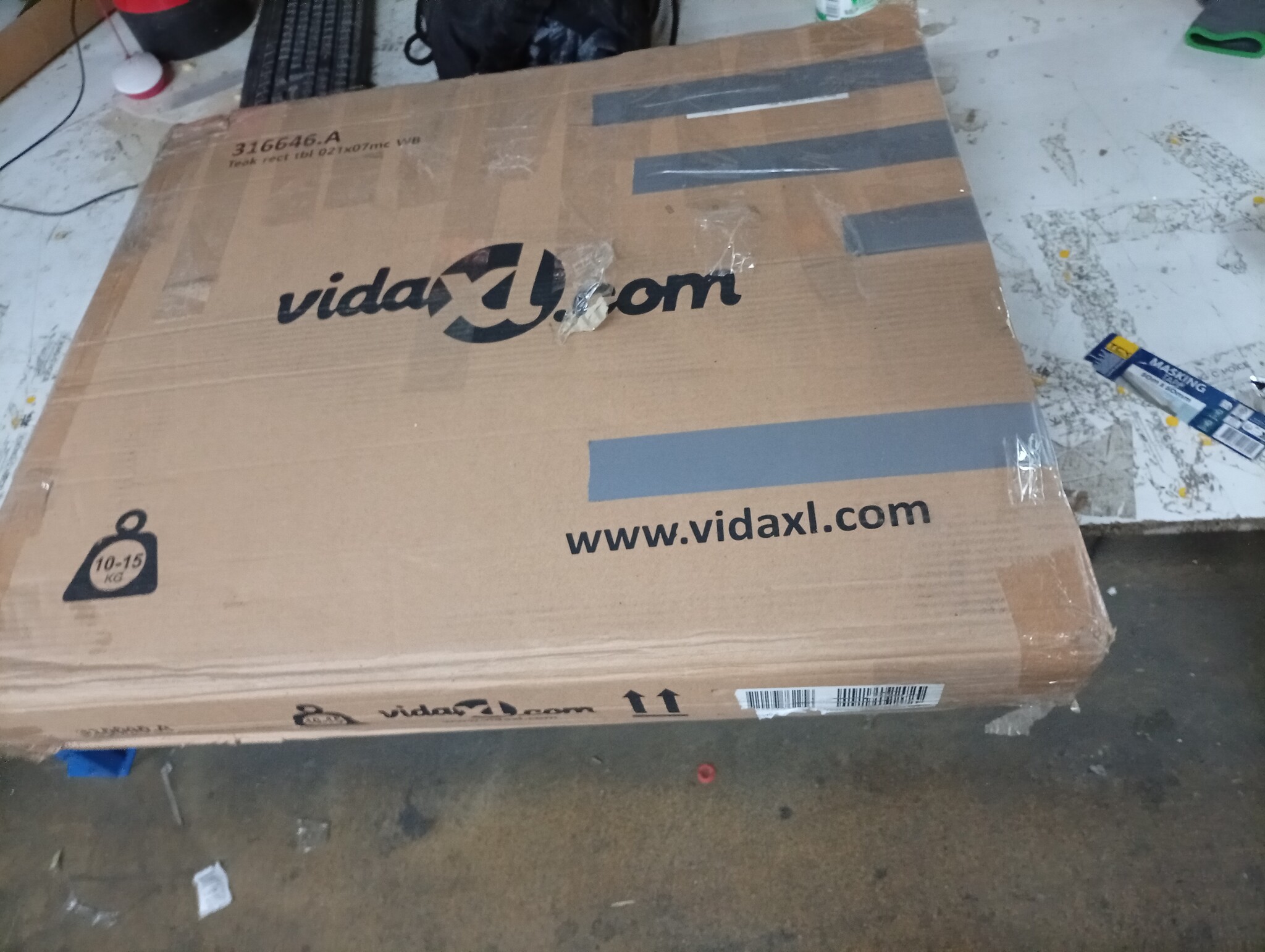 VidaXL Teakhouten Tuintafel (120x70cm) Inklapbaar - 60% Korting!