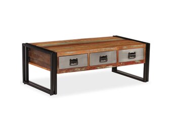 VidaXL Salontafel Gerecycled Hout 100x50x35 cm - 40% Korting!