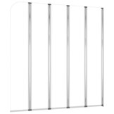 VidaXL Badwand 120x140cm Gehard Glas Transparant - 40% Korting!