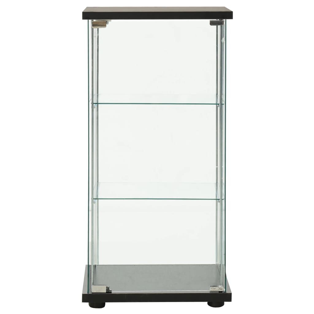 VidaXL Vitrinekast Gehard Glas Zwart - 40% Korting - Zo Goed Als Nieuw!
