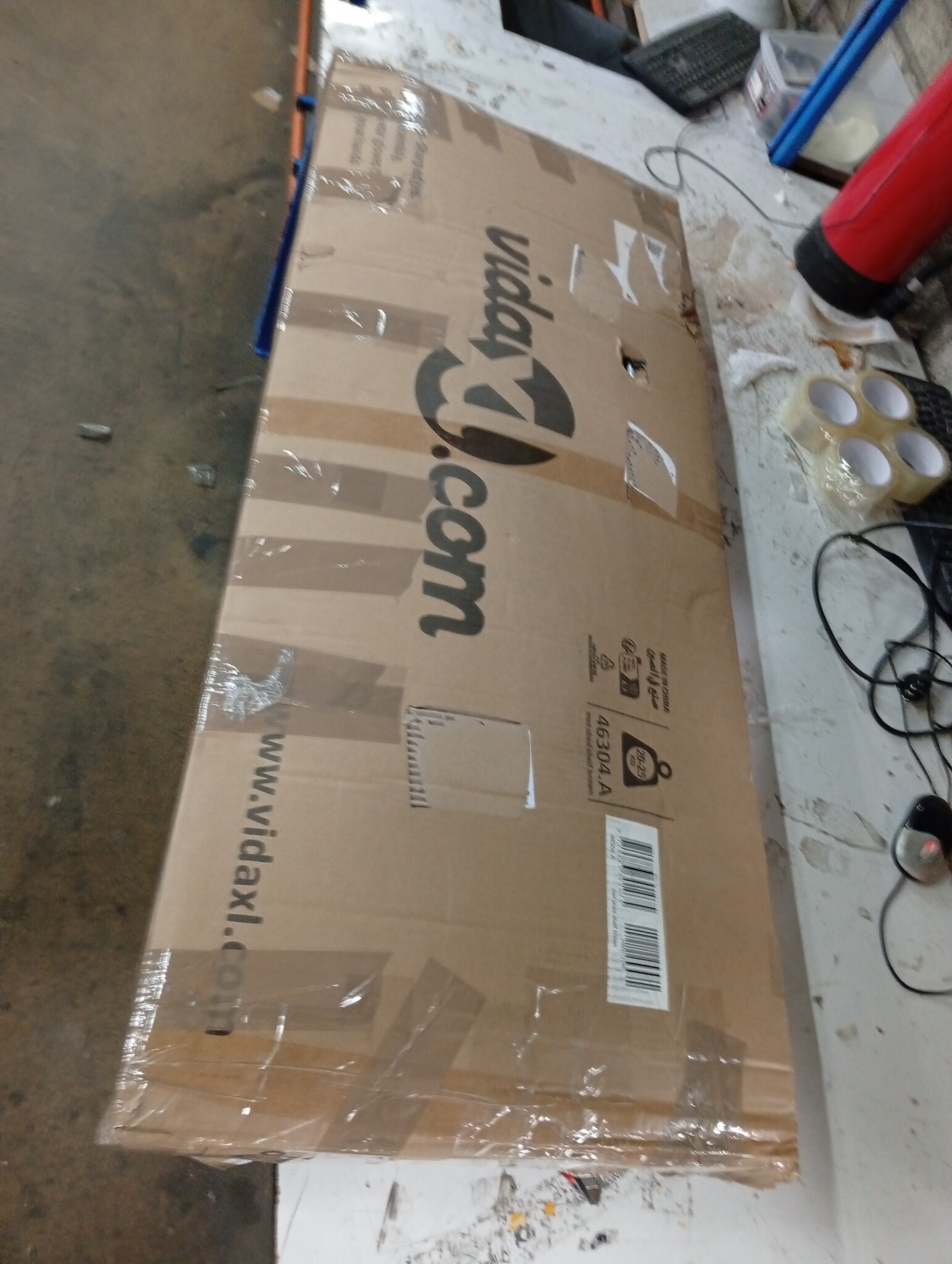 VidaXL Tuinschuur Bruin (60% Korting) - Gegalvaniseerd Staal - 116x45x175cm