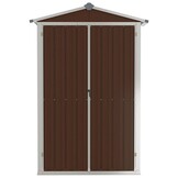VidaXL Tuinschuur Bruin (60% Korting) - Gegalvaniseerd Staal - 116x45x175cm