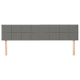 VidaXL Hoofdborden 2 st 100x5x78/88 cm Stof Donkergrijs - 40% Korting!