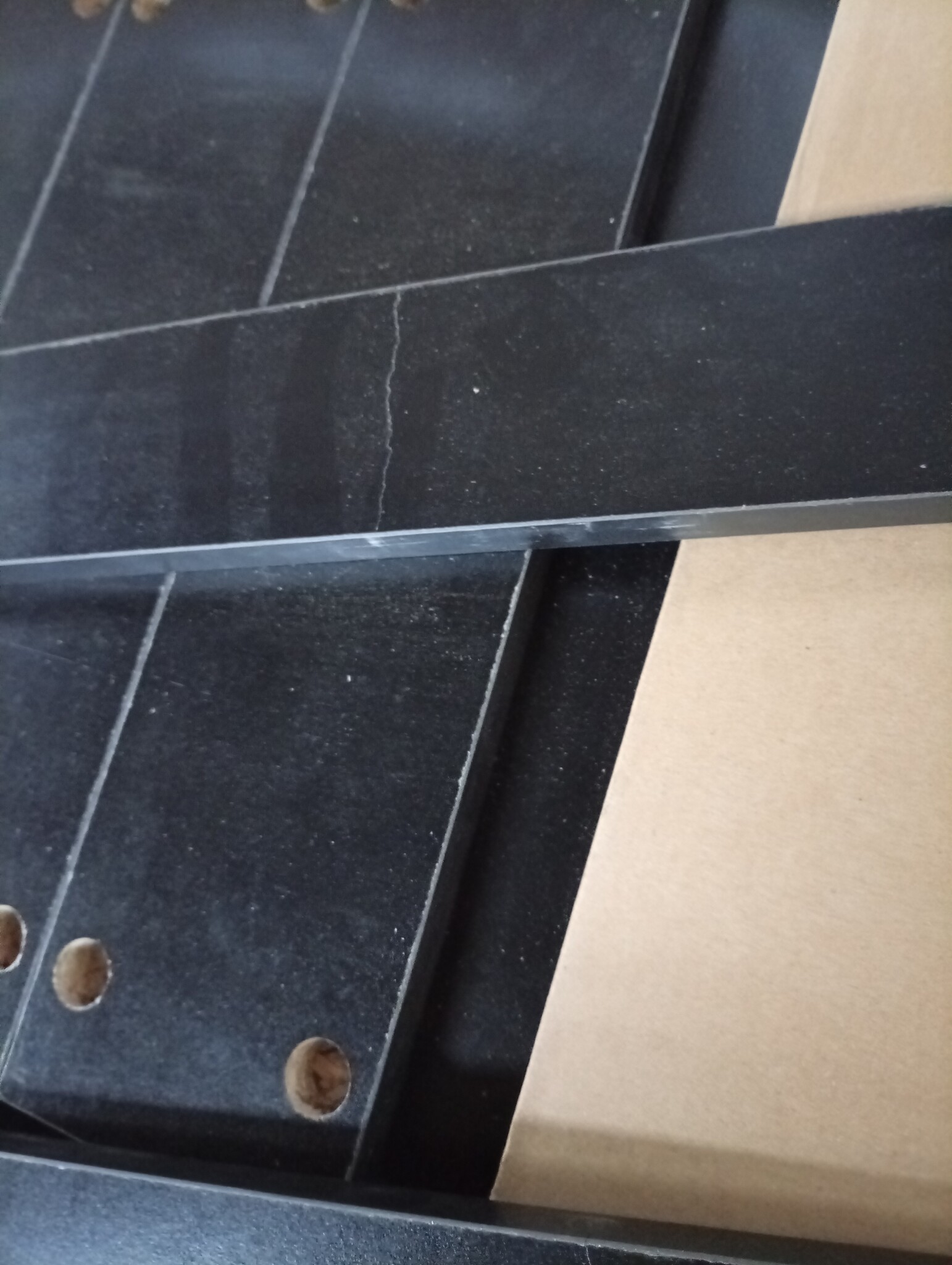 VidaXL Salontafel met LED Zwart - 90cm | 55% Korting! | Lichte Krasjes