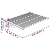 VidaXL Deurluifel 122x90cm Polycarbonaat - Nu met 46% Korting!