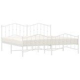 vidaXL Wit Metaal Bedframe 200x200 cm - 55% Korting! Lichte Krasjes