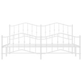 vidaXL Wit Metaal Bedframe 200x200 cm - 55% Korting! Lichte Krasjes