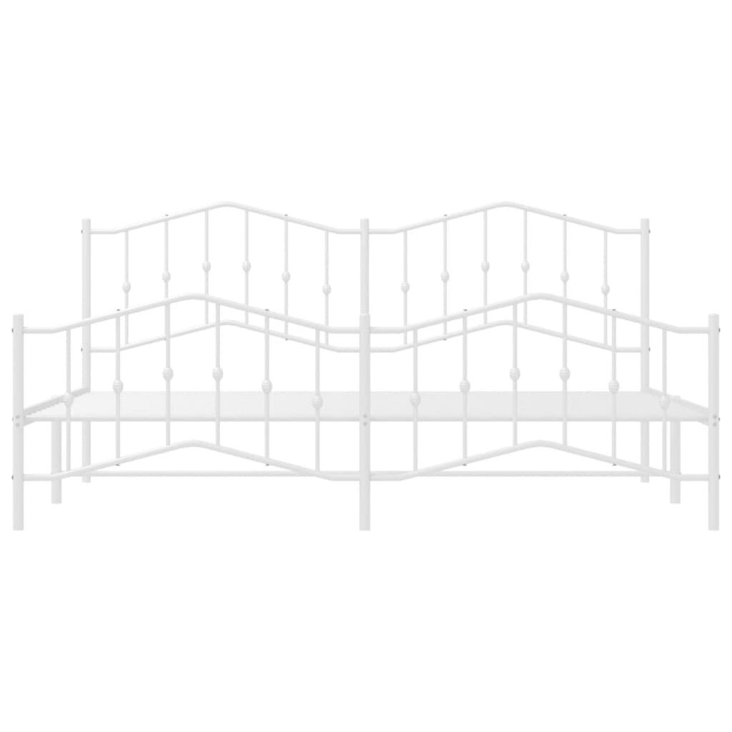 vidaXL Wit Metaal Bedframe 200x200 cm - 55% Korting! Lichte Krasjes