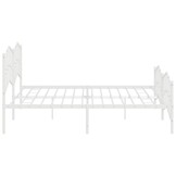 vidaXL Wit Metaal Bedframe 200x200 cm - 55% Korting! Lichte Krasjes