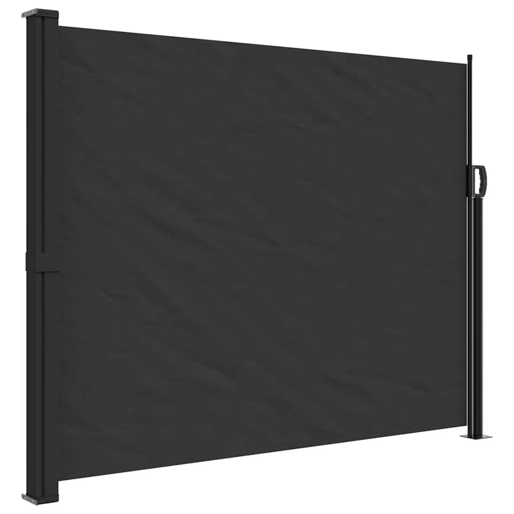 VidaXL Uittrekbaar Windscherm 160x600cm Zwart | Nu 55% Korting!