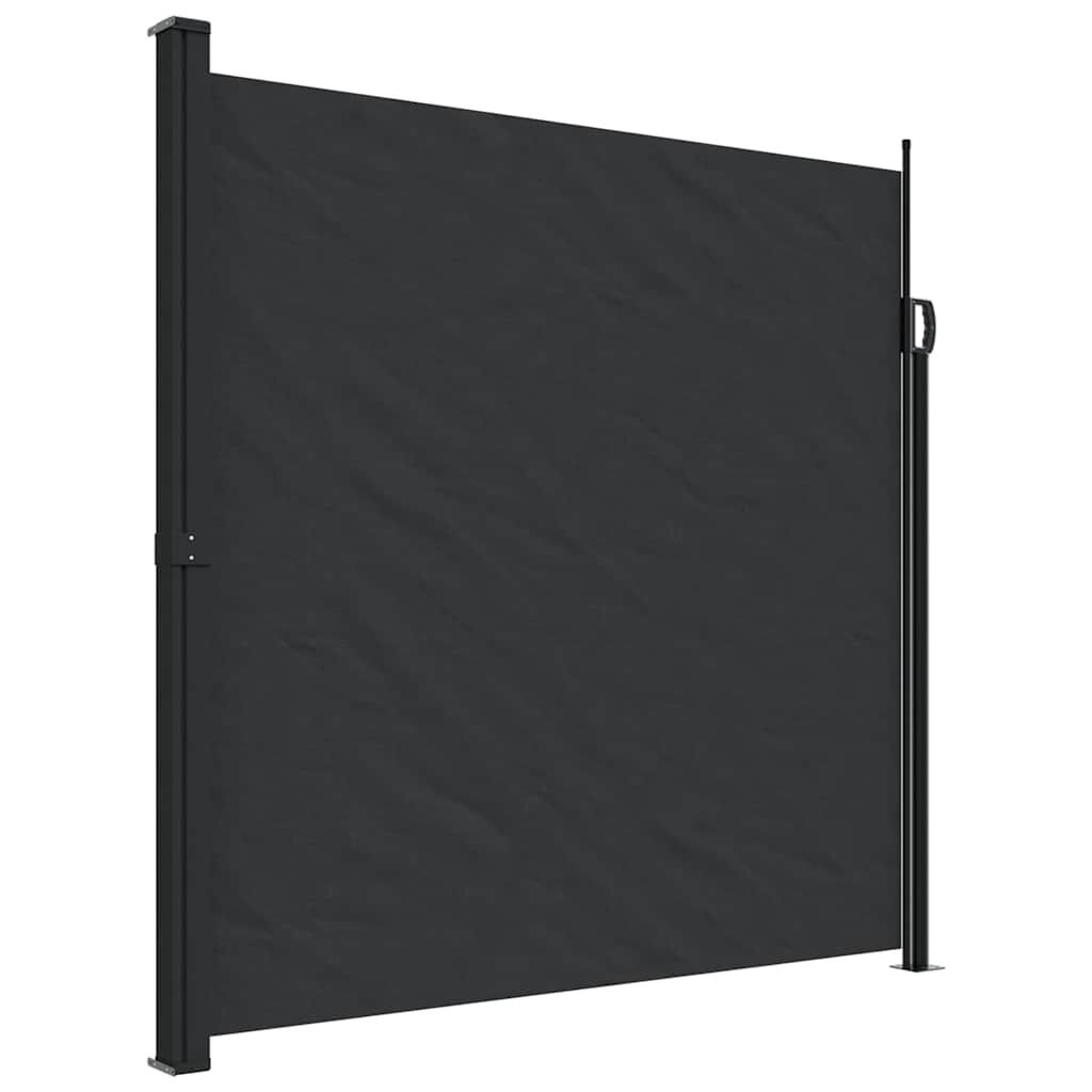 VidaXL Uittrekbaar Windscherm 200x600cm Zwart - 55% Korting!