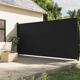 VidaXL Uittrekbaar Windscherm 200x600cm Zwart - 55% Korting!