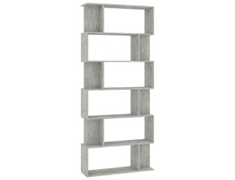 vidaXL Boekenkast/Kamerscherm - 40% Korting! Bewerkt Hout, Betongrijs