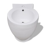 vidaXL Staand Bidet Rond Keramiek Wit - 40% Korting! Nu van €X naar €Y!