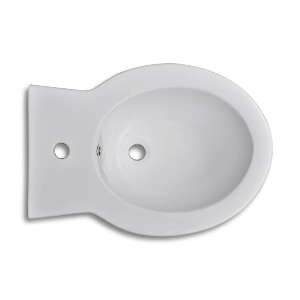 vidaXL Staand Bidet Rond Keramiek Wit - 40% Korting! Nu van €X naar €Y!