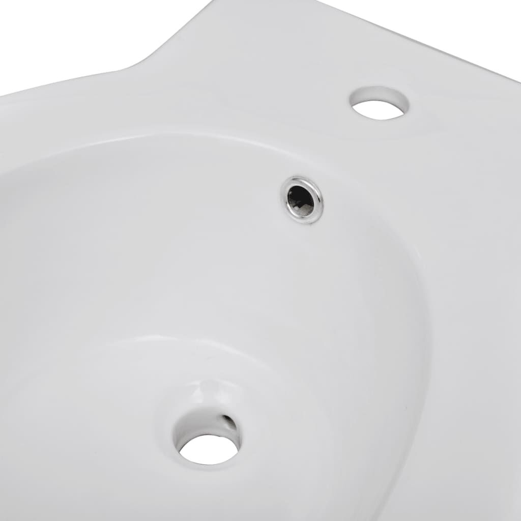 vidaXL Staand Bidet Rond Keramiek Wit - 40% Korting! Nu van €X naar €Y!