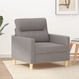 vidaXL Fauteuil Stof Taupe - 60cm Zitting | Nu 40% Korting!