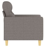 vidaXL Fauteuil Stof Taupe - 60cm Zitting | Nu 40% Korting!
