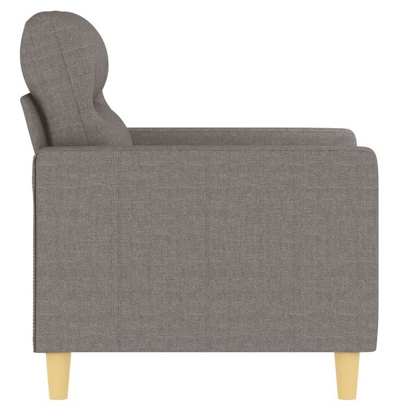 vidaXL Fauteuil Stof Taupe - 60cm Zitting | Nu 40% Korting!