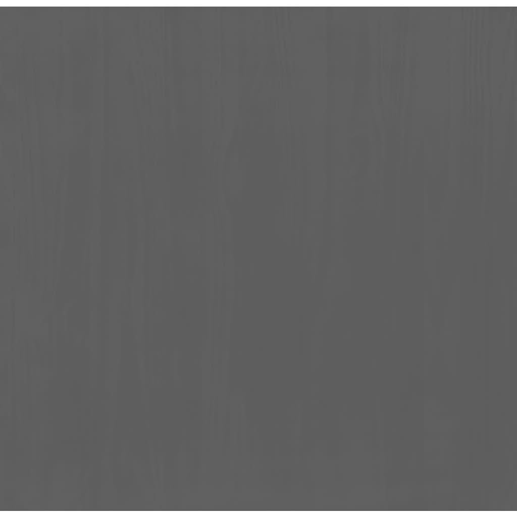 vidaXL Ladekast FLORO Massief Grenenhout Grijs | -40% Korting