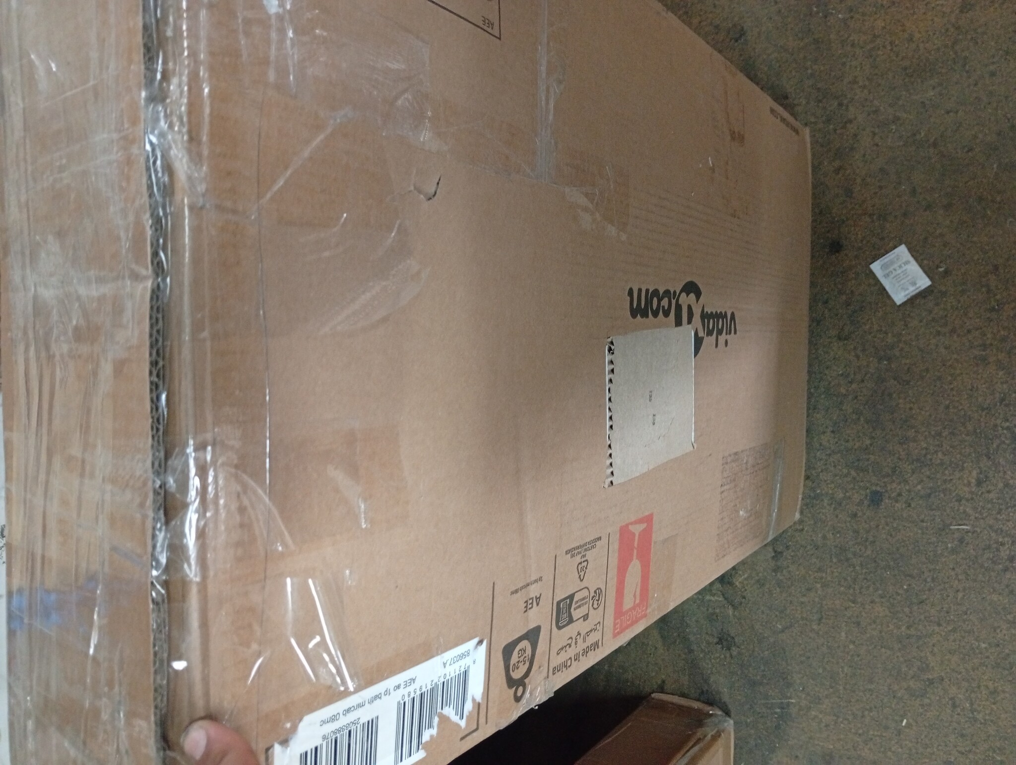 VidaXL Badkamerspiegelkast Artisanaal Eiken - 55% Korting! Lichte Krasjes