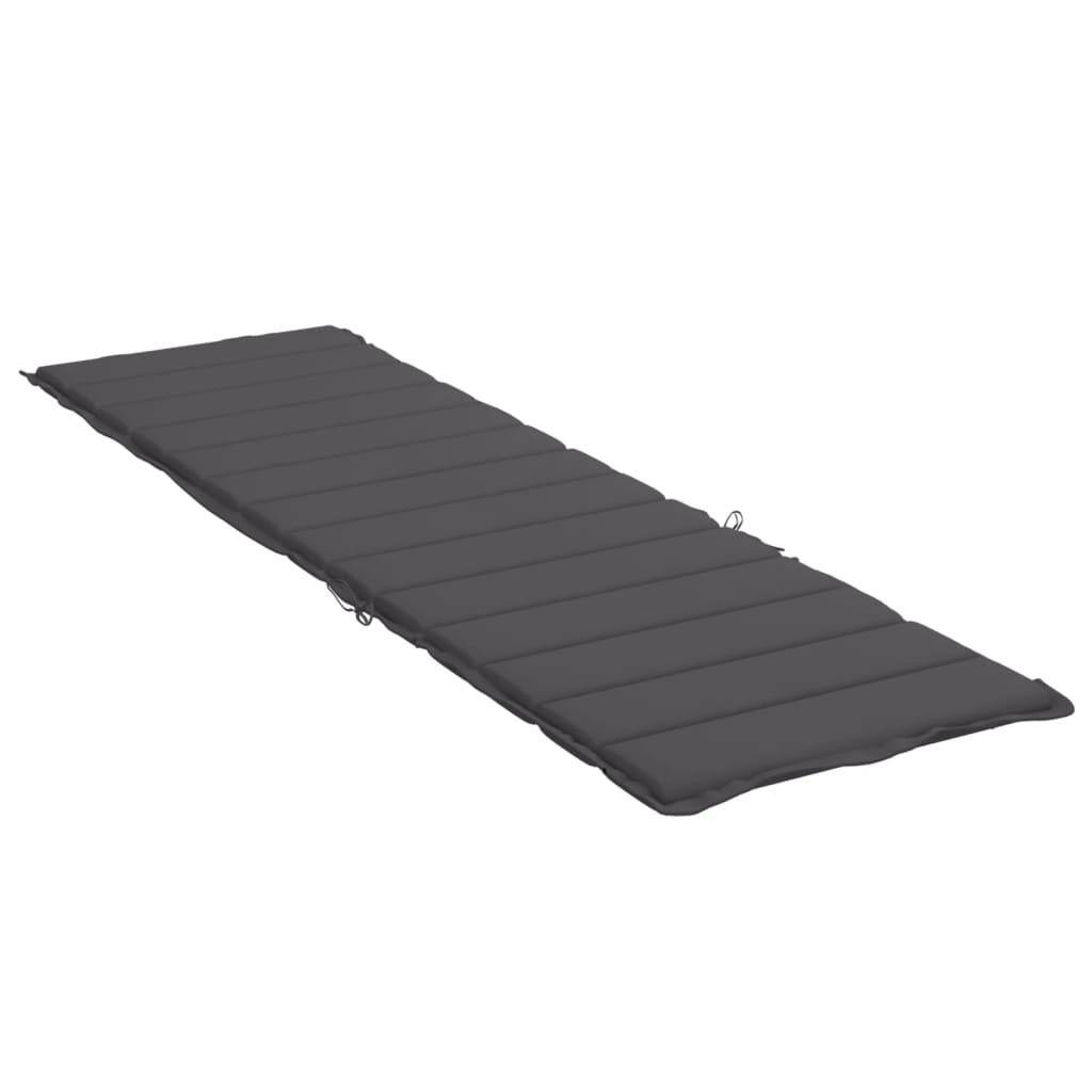 vidaXL Ligbedkussen Antraciet | 200x70x3cm | 51% KORTING!