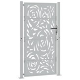 vidaXL Poort Vlamontwerp 105x180cm - Weervast Staal | Nu 40% Korting!